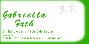 gabriella fath business card